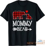 red plaid mommy bear christmas pajama matching family unisex t shirt 1.jpg