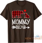 red plaid mommy bear christmas pajama matching family unisex t shirt 2.jpg