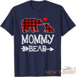 red plaid mommy bear christmas pajama matching family unisex t shirt 4.jpg