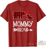 red plaid mommy bear christmas pajama matching family unisex t shirt 6.jpg