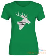 reindeer christmas is coming print tee girls short sleeve top women xmas t shirt 0.jpg