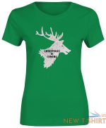 reindeer christmas is coming print tee girls short sleeve top women xmas t shirt 2.jpg