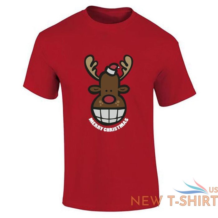 reindeer merry christmas print santa t shirt cotton mens boys short sleeve top 0.jpg