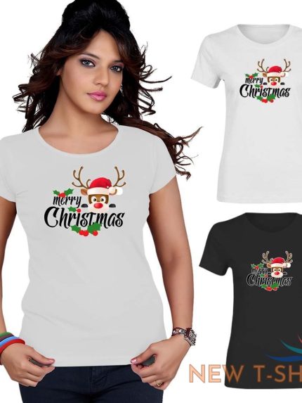 reindeer merry christmas xmas t shirt ladies girls crew neck xmas party wear top 0.jpg