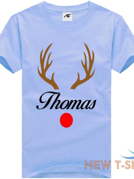 reindeer thomas print christmas t shirt mens kids 100 cotton xmas top tess 0.jpg