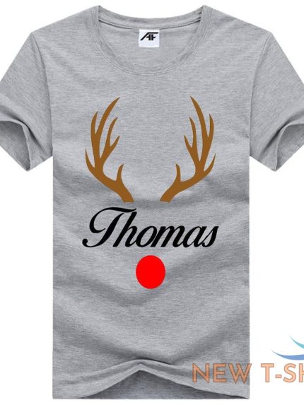 reindeer thomas print christmas t shirt mens kids 100 cotton xmas top tess 1.jpg