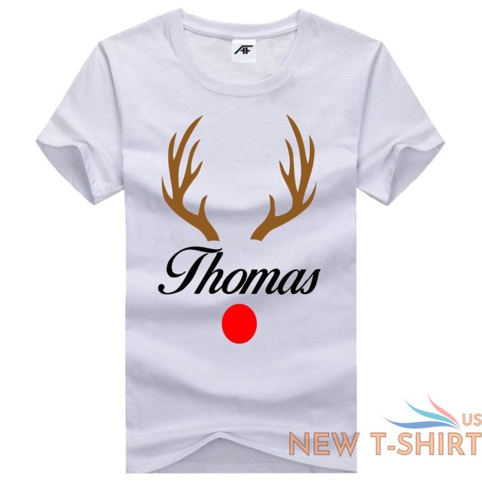 reindeer thomas print christmas t shirt mens kids 100 cotton xmas top tess 4.jpg