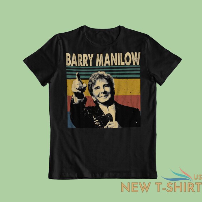 retro graphic barry manilow shirt short sleeve black men unisex s 2345xl by102 0.jpg