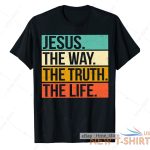 retro jesus the way truth life t shirt christian bible verse worship christ tee 0.jpg