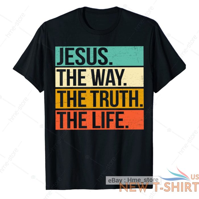 retro jesus the way truth life t shirt christian bible verse worship christ tee 0.jpg