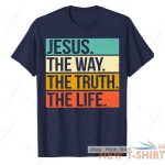 retro jesus the way truth life t shirt christian bible verse worship christ tee 3.jpg