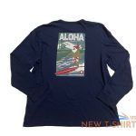 reyn spooner mens xl aloha christmas surfing santa long sleeve navy t shirt 1.jpg