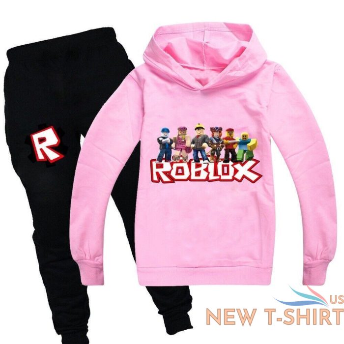 roblox kids hooded pants tracksuit set jumpers suit hooded sweatshirt sportswear 5.jpg