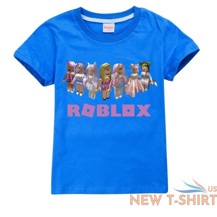 roblox print 100 cotton short sleeve t shirt kids boys casual tops tee shirt uk 3.jpg