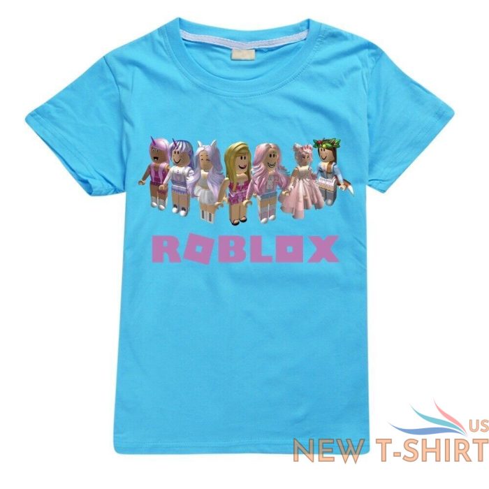 roblox print 100 cotton short sleeve t shirt kids boys casual tops tee shirt uk 5.jpg