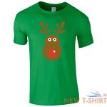 rudolph reindeer face t shirt christmas retro rudolf xmas gift kids mens top 1.jpg