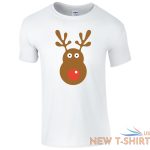 rudolph reindeer face t shirt christmas retro rudolf xmas gift kids mens top 4.jpg