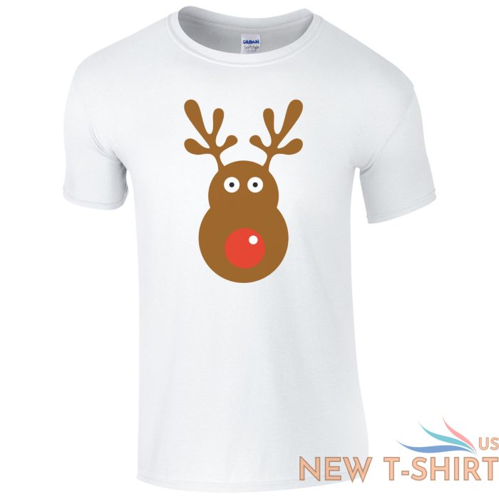 rudolph reindeer face t shirt christmas retro rudolf xmas gift kids mens top 4.jpg