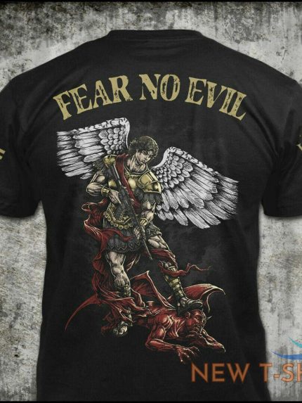 saint michael fear no evil t shirt us size fathers day gift best price 0.jpg