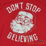 santa claus t shirt mens large red dont stop believing in kris kringle christmas 2.jpg