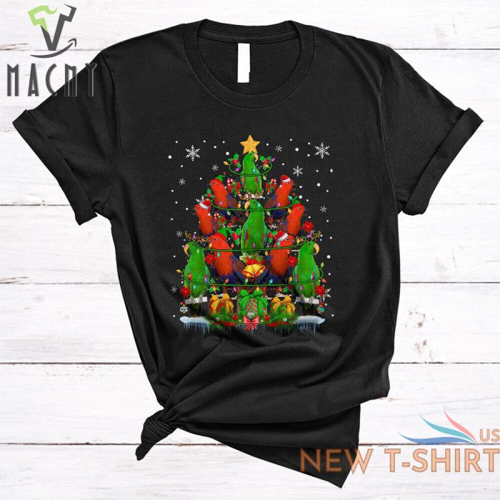 santa elf reindeer eclectus parrot christmas tree xmas lights bird t shirt mug 0.jpg