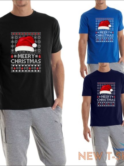 santa hat merry christmas t shirt xmas vacation 2021 festive party shirt 2 4xl 0.jpg