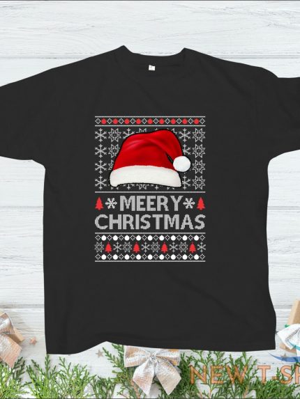 santa hat merry christmas t shirt xmas vacation 2021 festive party shirt 2 4xl 1.jpg