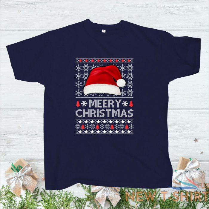 santa hat merry christmas t shirt xmas vacation 2021 festive party shirt 2 4xl 2.jpg