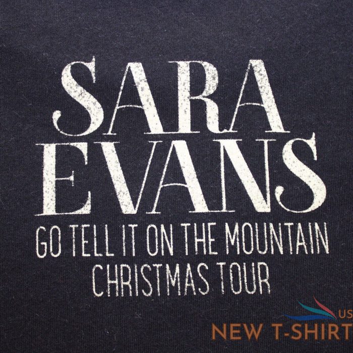 sara evans christmas tour t shirt 3xl short sleeve black front back graphics 3.jpg