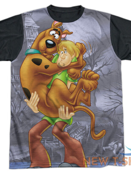 scooby doo scooby and shaggy adult halloween costume t shirt black back s 3xl 0.jpg