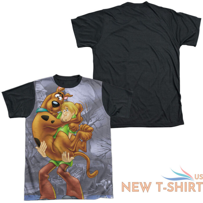 scooby doo scooby and shaggy adult halloween costume t shirt black back s 3xl 1.jpg