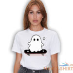 skateboarding kawaii ghost t shirt lazy funny halloween shirt 4.jpg