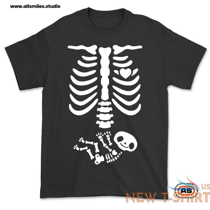 skeleton baby t shirt pregnant funny halloween shirt womens mens unisex 1.jpg