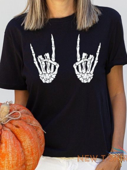 skeleton hand shirt halloween shirt skeleton rock shirt cool horror shirt 0 1.jpg