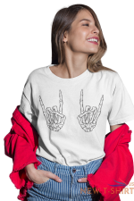 skeleton hand shirt halloween shirt skeleton rock shirt cool horror shirt 2 1.png