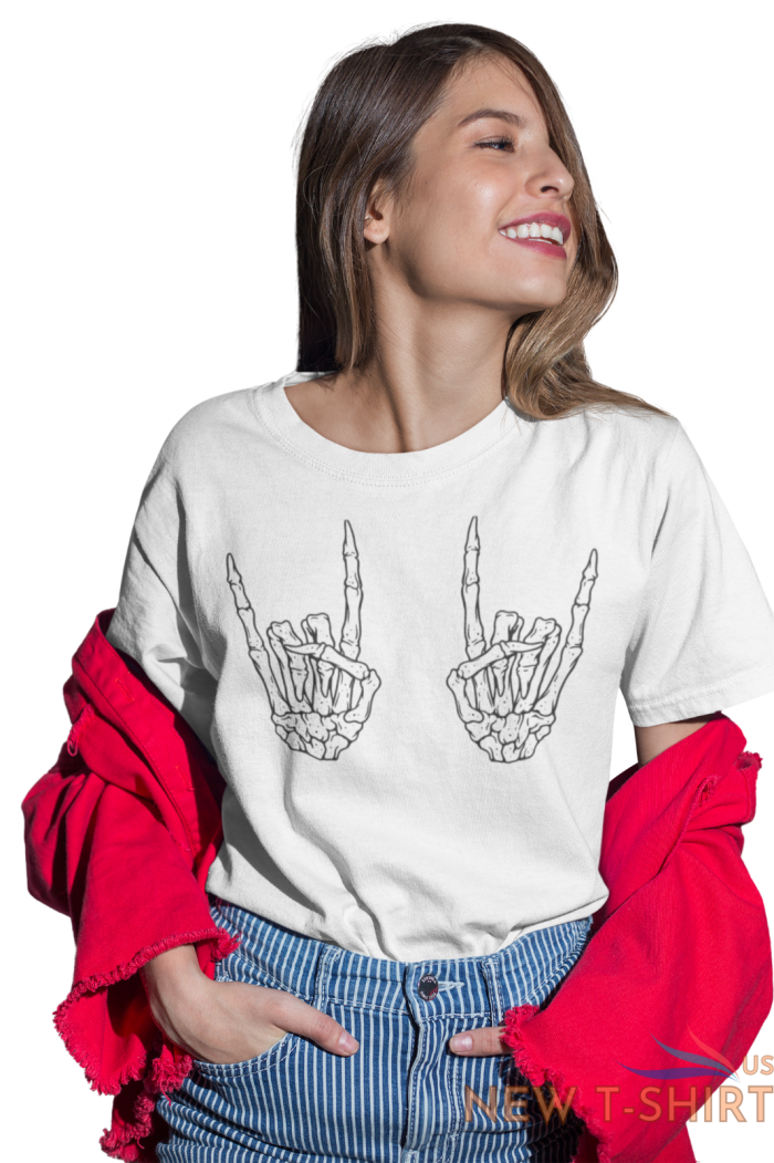 skeleton hand shirt halloween shirt skeleton rock shirt cool horror shirt 6 1.png