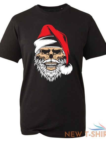 skeleton skull santa hat christmas t shirt xmas funny beard hat secret santa top 1.jpg