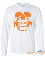 skull halloween long sleeve graphic tee unisex apparel custom holiday design 3.png