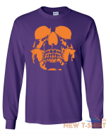 skull halloween long sleeve graphic tee unisex apparel custom holiday design 5.png