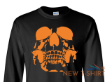 skull halloween long sleeve graphic tee unisex apparel custom holiday design 6.png