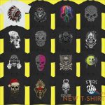 skull t shirt mens biker gothic tattoo motorcycle motorbike tee birthday 0.jpg