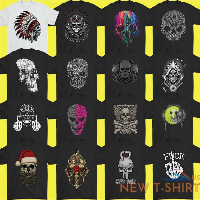 skull t shirt mens biker gothic tattoo motorcycle motorbike tee birthday 0.jpg