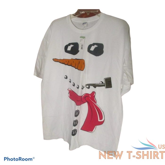 snowman t shirt winter frosty christmas xmas fun costume mens cotton nwt 0.jpg