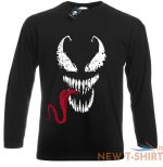 spiderman long sleevet shirt venom face tongue marvel dc deadpool gym xmas gift 0.jpg