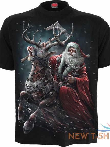 spiral direct new sleigher t shirt biker rock christmas gift xmas santa top tee 0.jpg