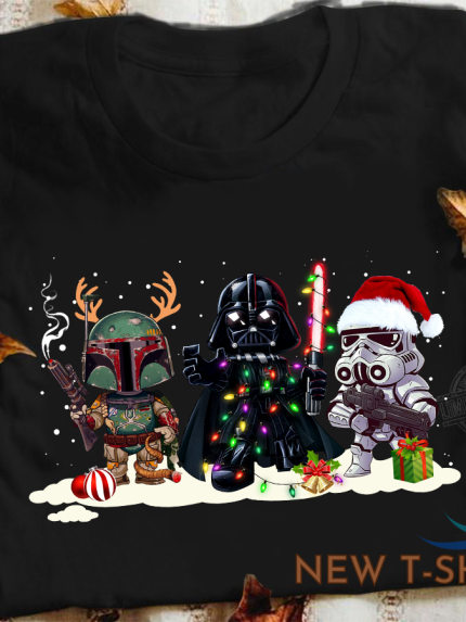 star wars darth vader stormtrooper boba fett merry christmas tshirt men 0.png