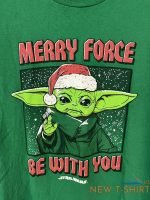 star wars merry force be with you t shirt men s s short sleeve christmas green 1.jpg