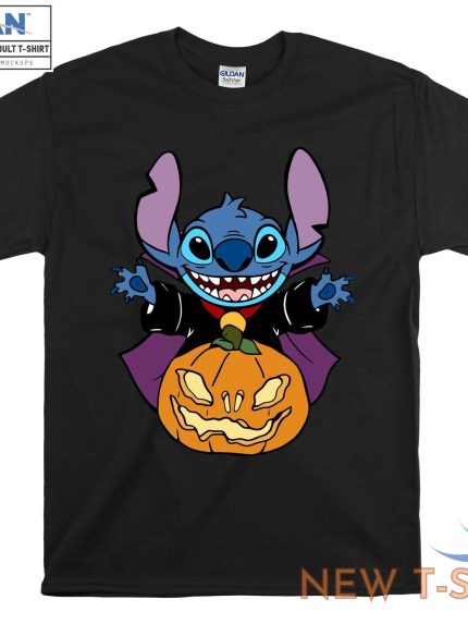 stitch t shirt pumpkin halloween custom t shirt men women unisex tshirt v529 1.jpg