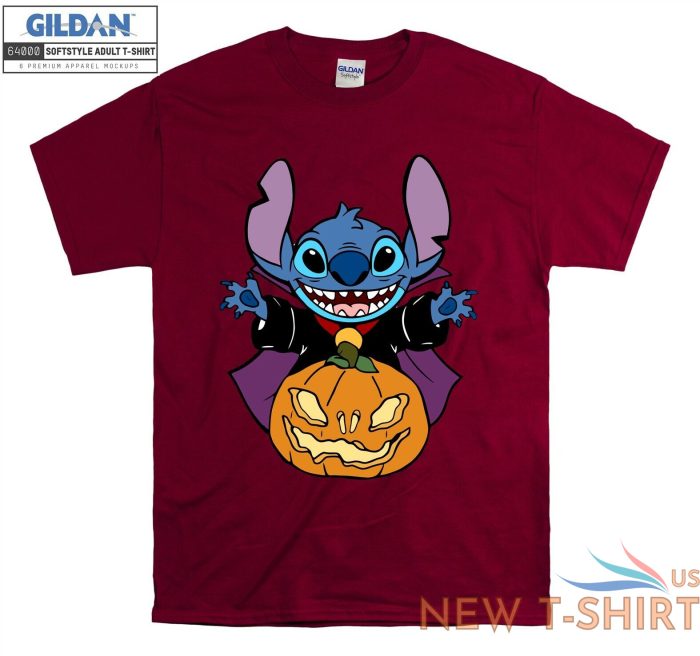 stitch t shirt pumpkin halloween custom t shirt men women unisex tshirt v529 2.jpg