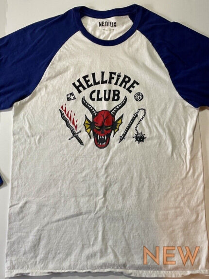 stranger things t shirt hellfire club men s size medium no tag 0.jpg